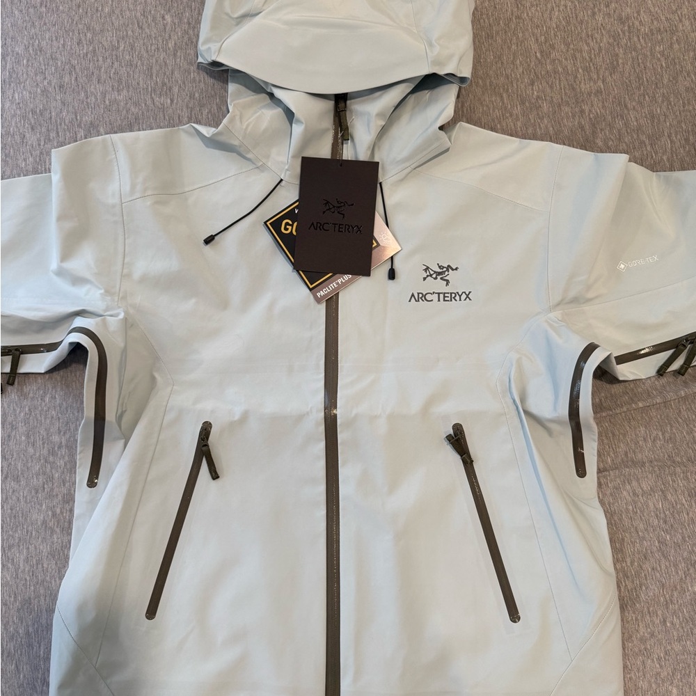 Arc'teryx Light Gray Hooded Jacket